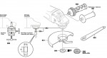 Bosch 3 601 H64 Z01 Gws 24-230 Jvx Angle Grinder 230 V / Eu Spare Parts